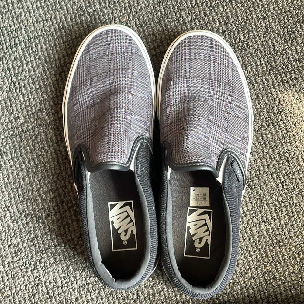 Plaid & black vans